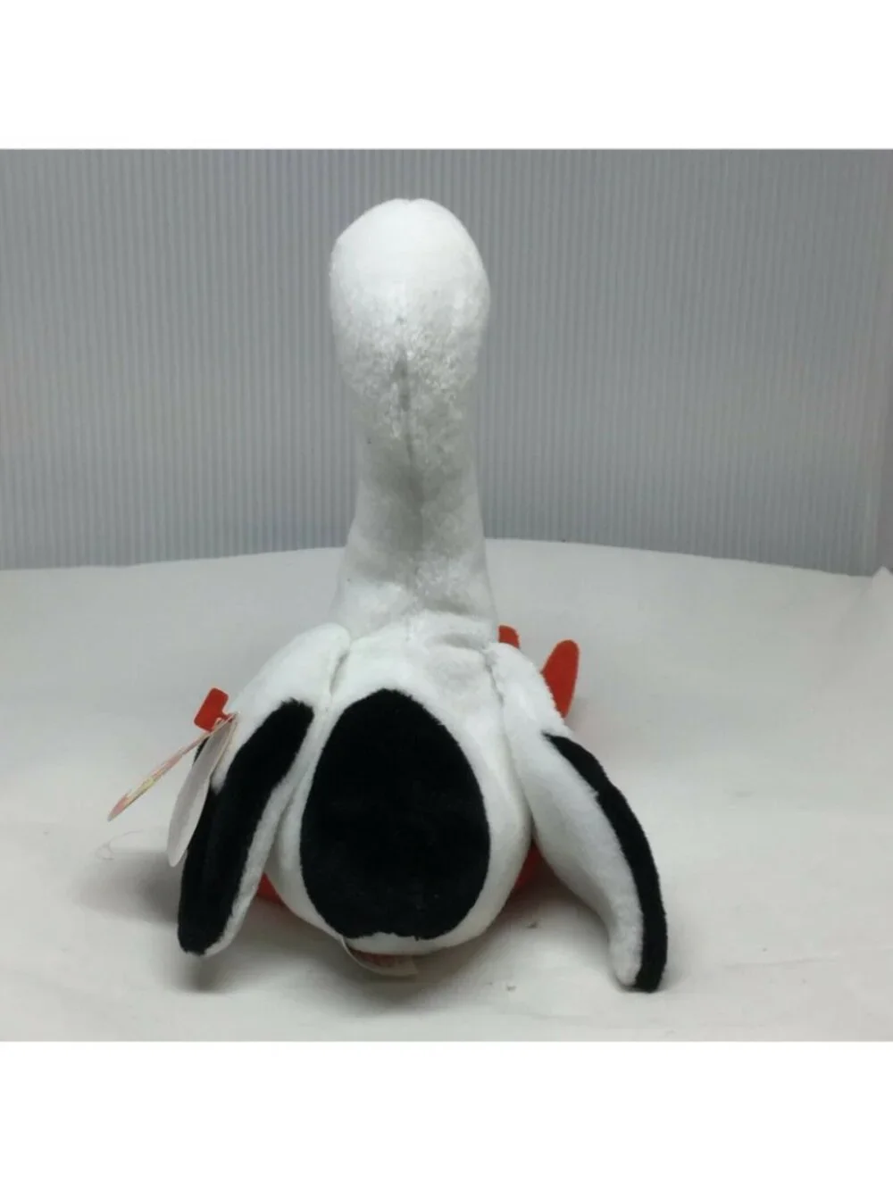 Ty Beanie Baby Stilts Plush Stork 1998 White Black Orange Retired Stuffed Animal